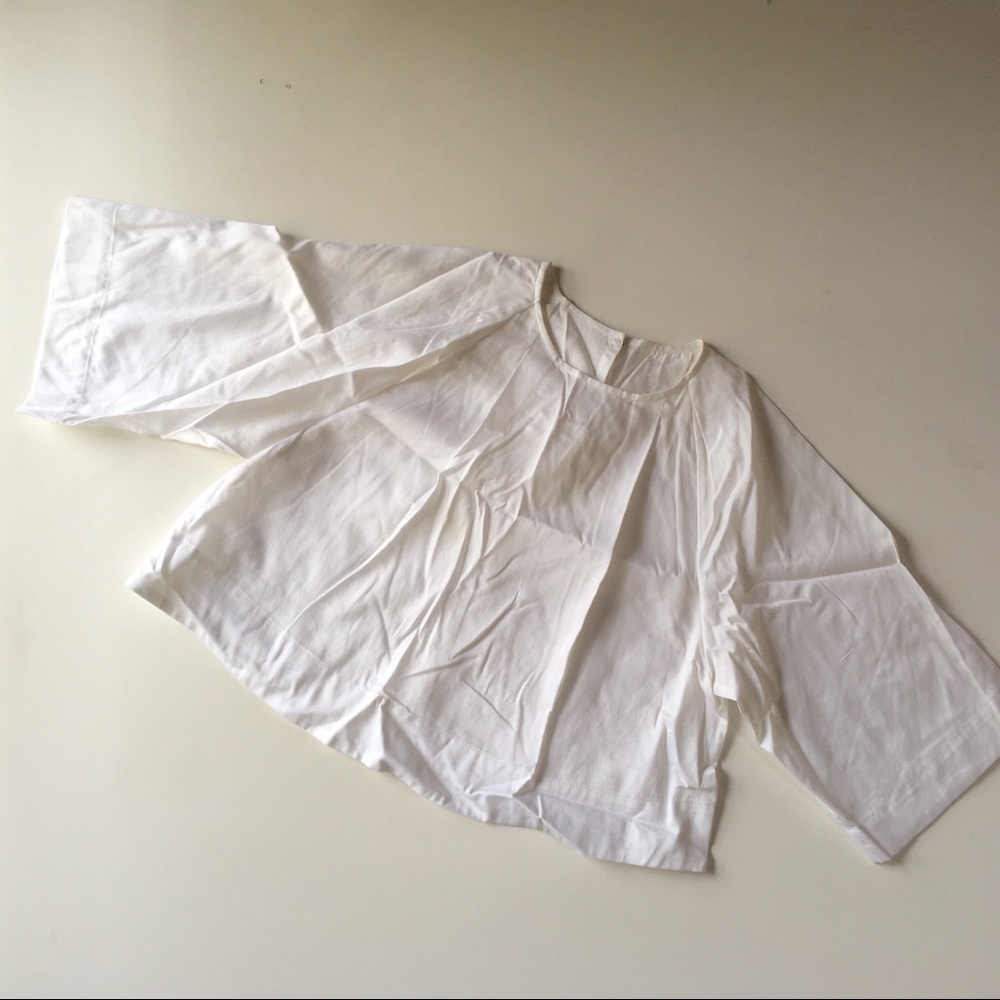 Apiece Apart Roberta white crop top